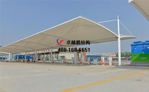 ?？h膜結(jié)構(gòu)充電站樁停車棚/雨棚【浚縣漢生食品有限責任公司等】工程設(shè)計施工案例
