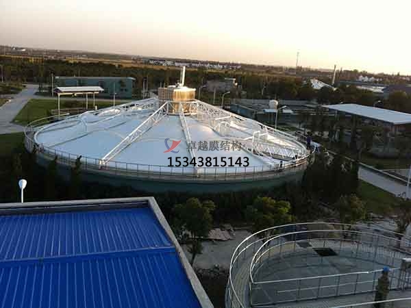 十堰市污水池反封閉罩棚設(shè)計施工、案例圖片 ?