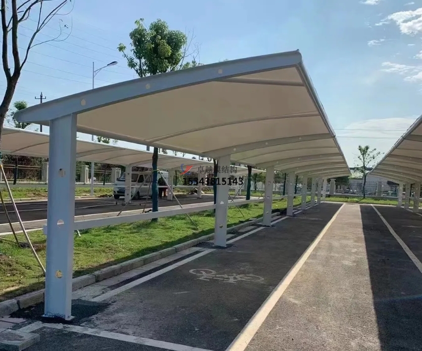 陽泉充電樁車棚——陽泉<font color='red'>膜結構公司</font>【專業(yè)廠家】